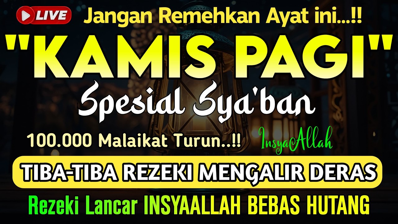 🔴LANGSUNG DIKABULKAN..‼️CUKUP PUTAR SEKALI DAN DENGARKAN, 100 RIBU MALAIKAT TURUN | REZEKI LANCAR