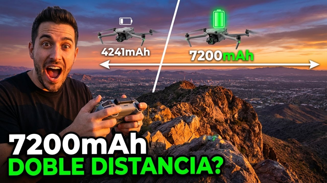 DOBLE BATERÍA = DOBLE DISTANCIA? 🚀 DJI AIR 3S: Test Extremo 7200mAh + Dongle 2