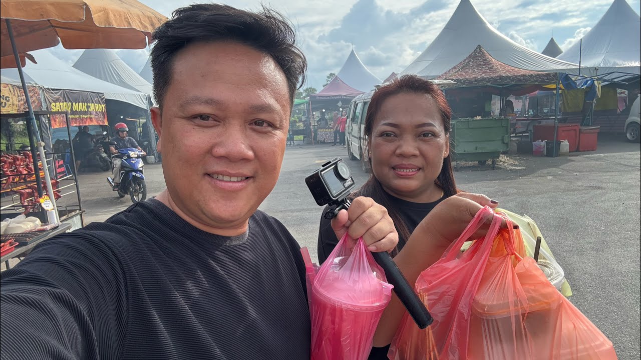 SINGGAH DI BAZAR RAMADHAN BETONG DAN BERBUKA DALAM KERETA SEBELUM BALIK KE KANOWIT // 