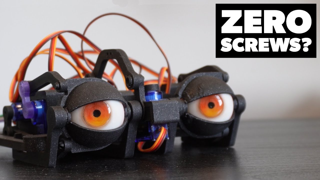 Разработка аниматронного глазного механизма, напечатанного на 3D-принтере, без использования креп...