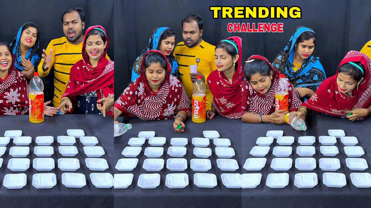 বাটিতে জল ঢেলে নগদ ক্যাশ টাকা জিতে নিয়ে যাও #challenge #money #bottleflip 