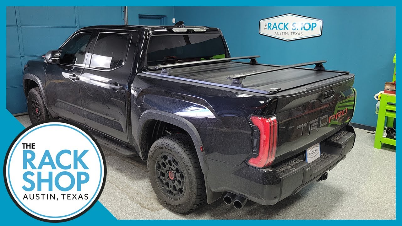 2022-2025 Toyota Tundra Rhino-Rack RLT600 Vortex Aero Rack on RetraxPRO XR Bed Cover | The Rack Shop