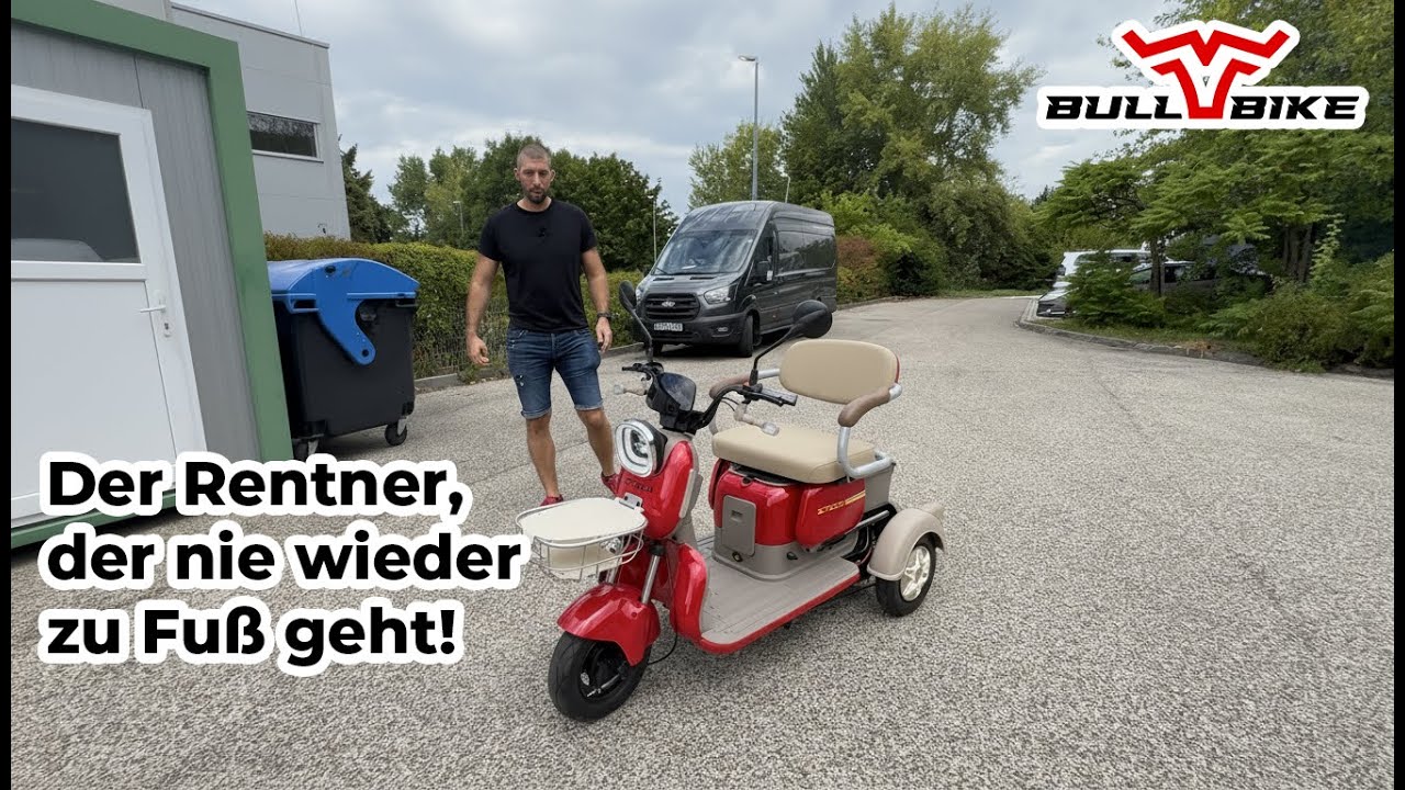 BULLBIKE Bristol Elektro Scooter 600W 60V 20Ah 25Km/h/ Seniorenmobil / Dreirad