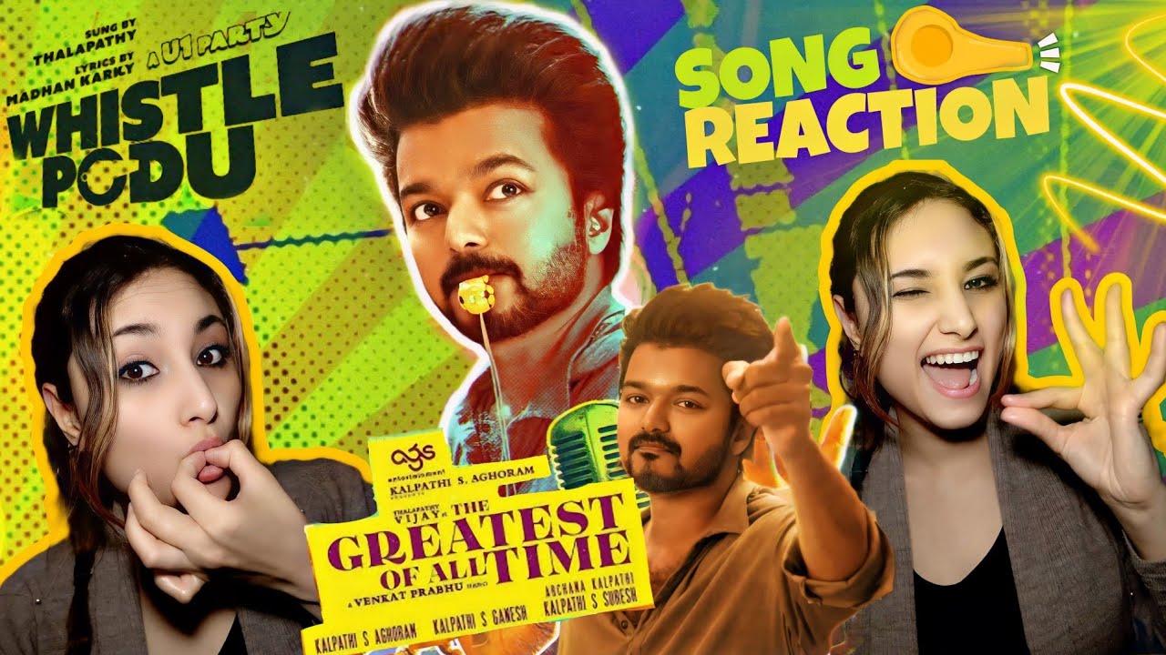 Whistle Podu reaction |The greatest of all time |Thalapathy Vijay, Prabhu deva,Prashanth|Mohan |🇮🇳🇩🇿