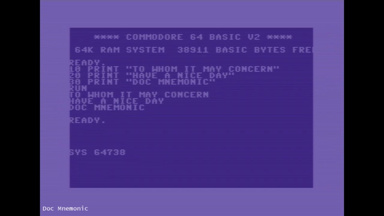 Effects | SYS 64738 | C64