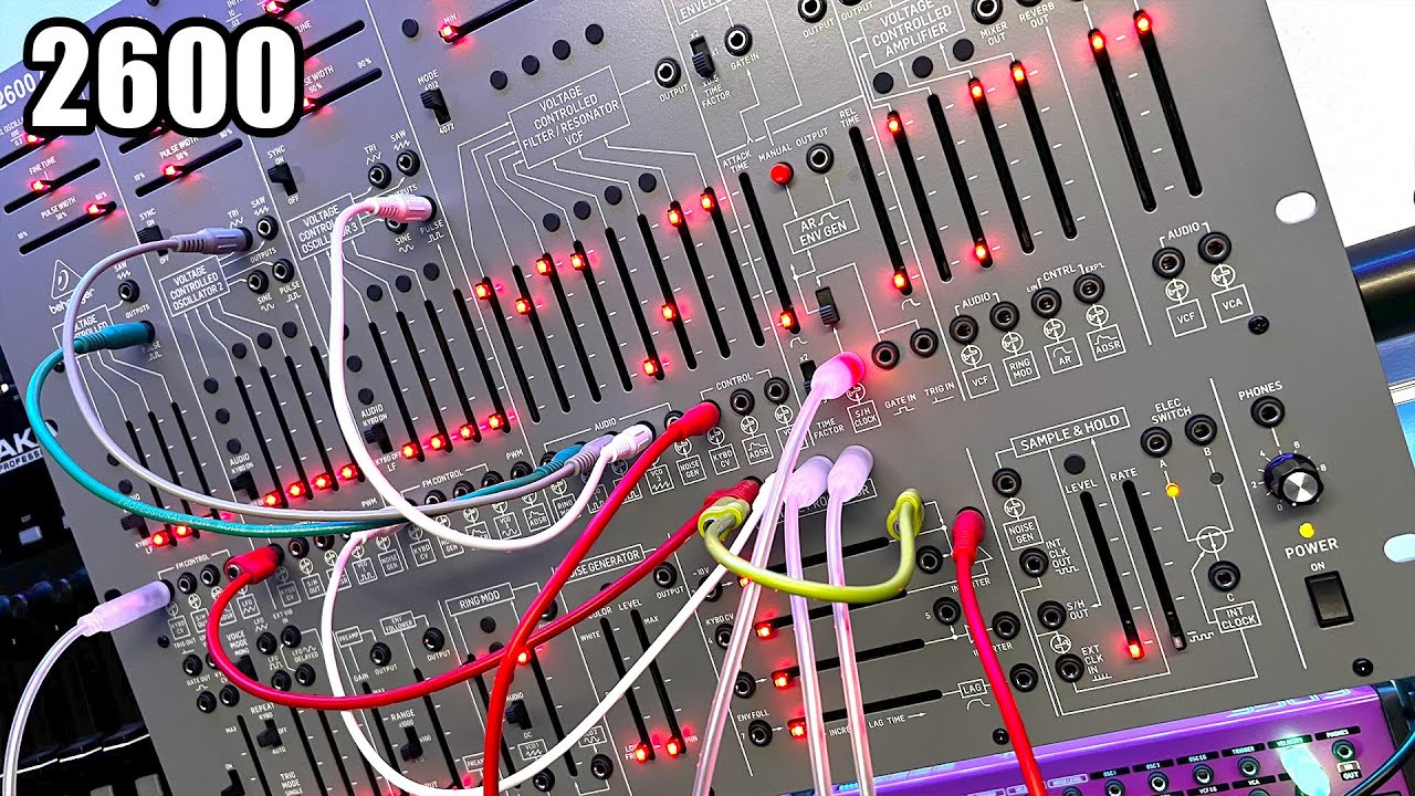 Behringer 2600 Gray Meanie with EDGE. First play DEMO. Interesting loops.  Sample IT!