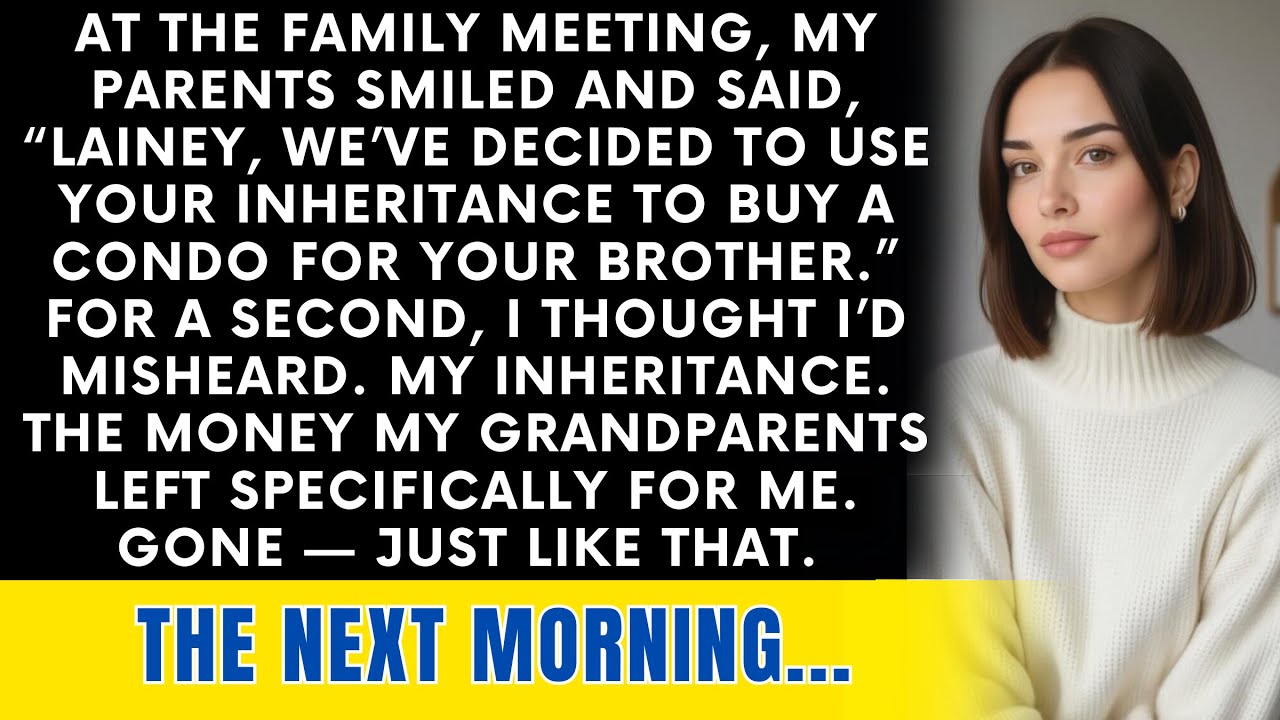At A Family Meeting, My Parents Casually Announced They Would Use My Inheritance To...