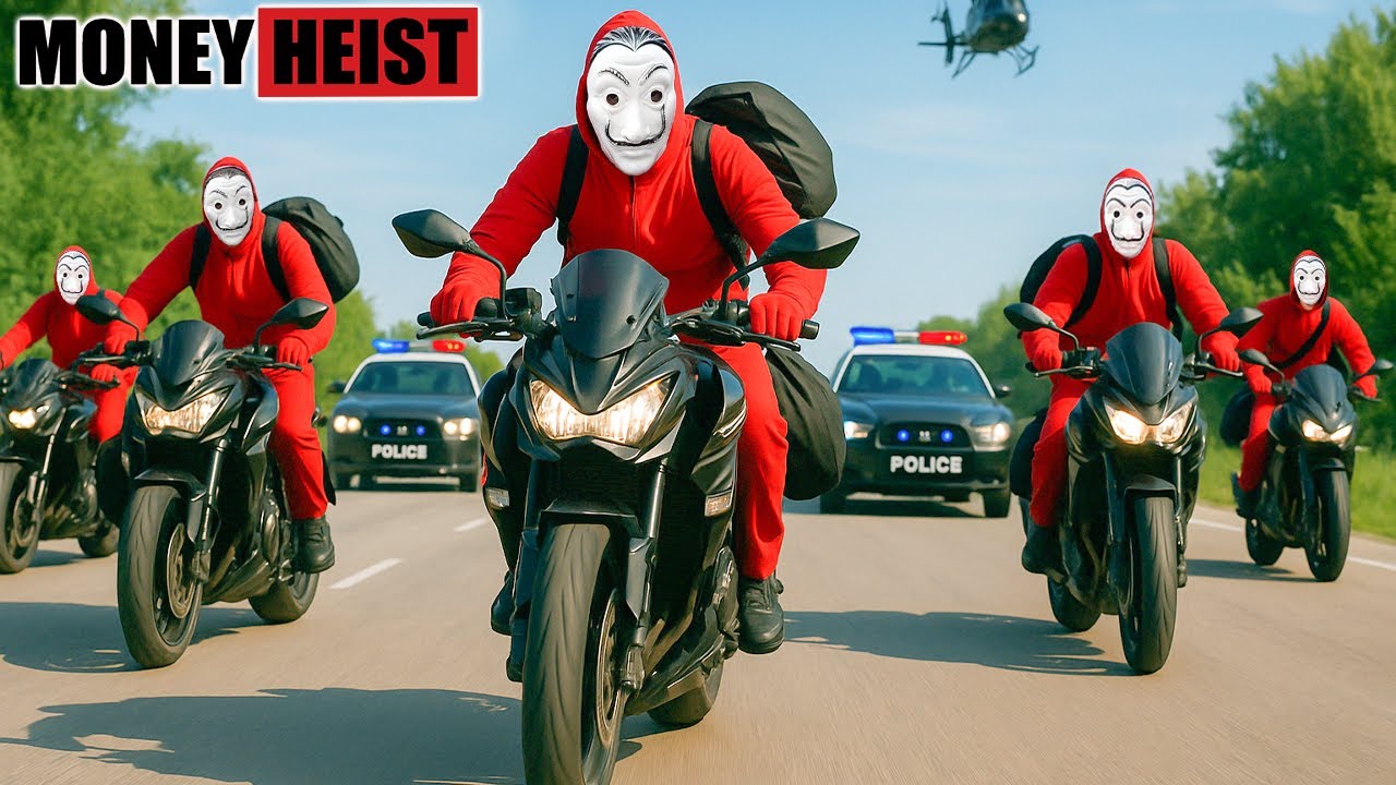 PARKOUR VS MONEY HEIST: Bad guy pretends to be police to break into the base to rob Money | Epic POV