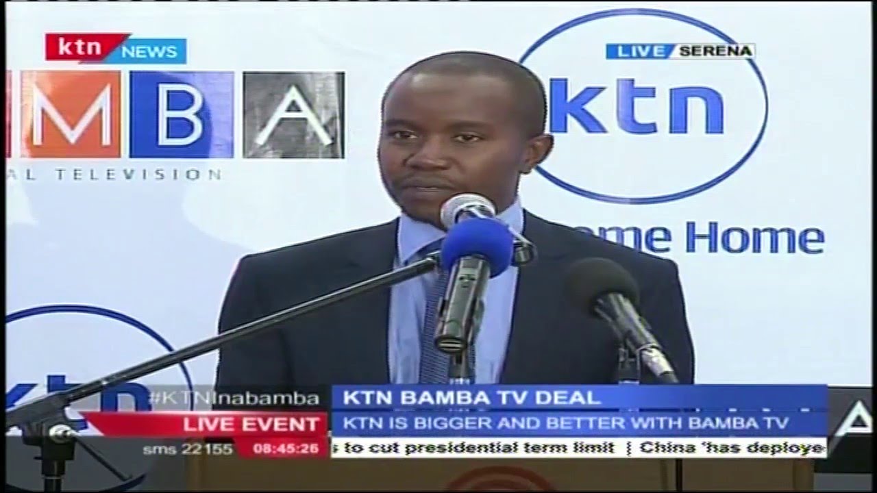 CS Joseph Mucheru's speech during the launch of a deal between KTN and Bamba TV