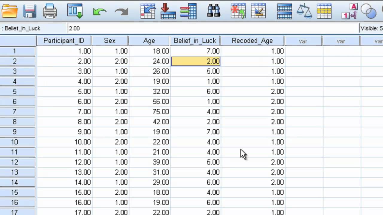 Command - Recode into Same or Different Variables
