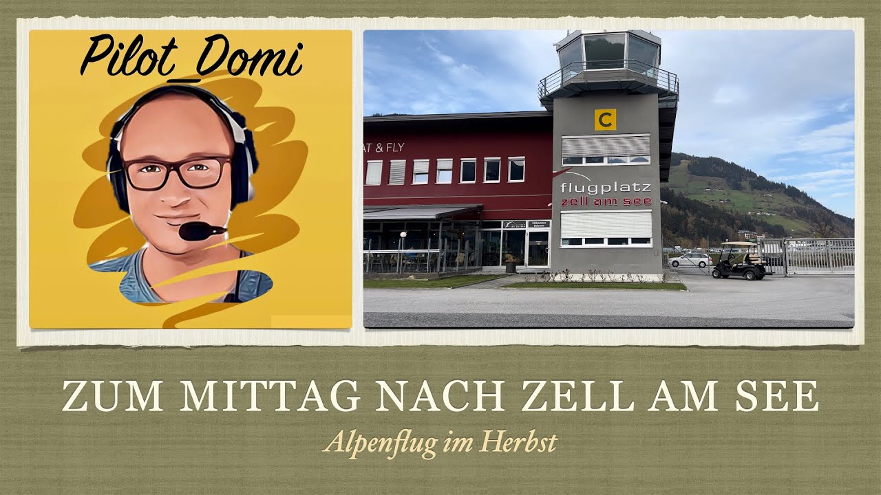 Ultraleichtflugzeug fliegt zum Mittagessen nach Zell am See LOWZ