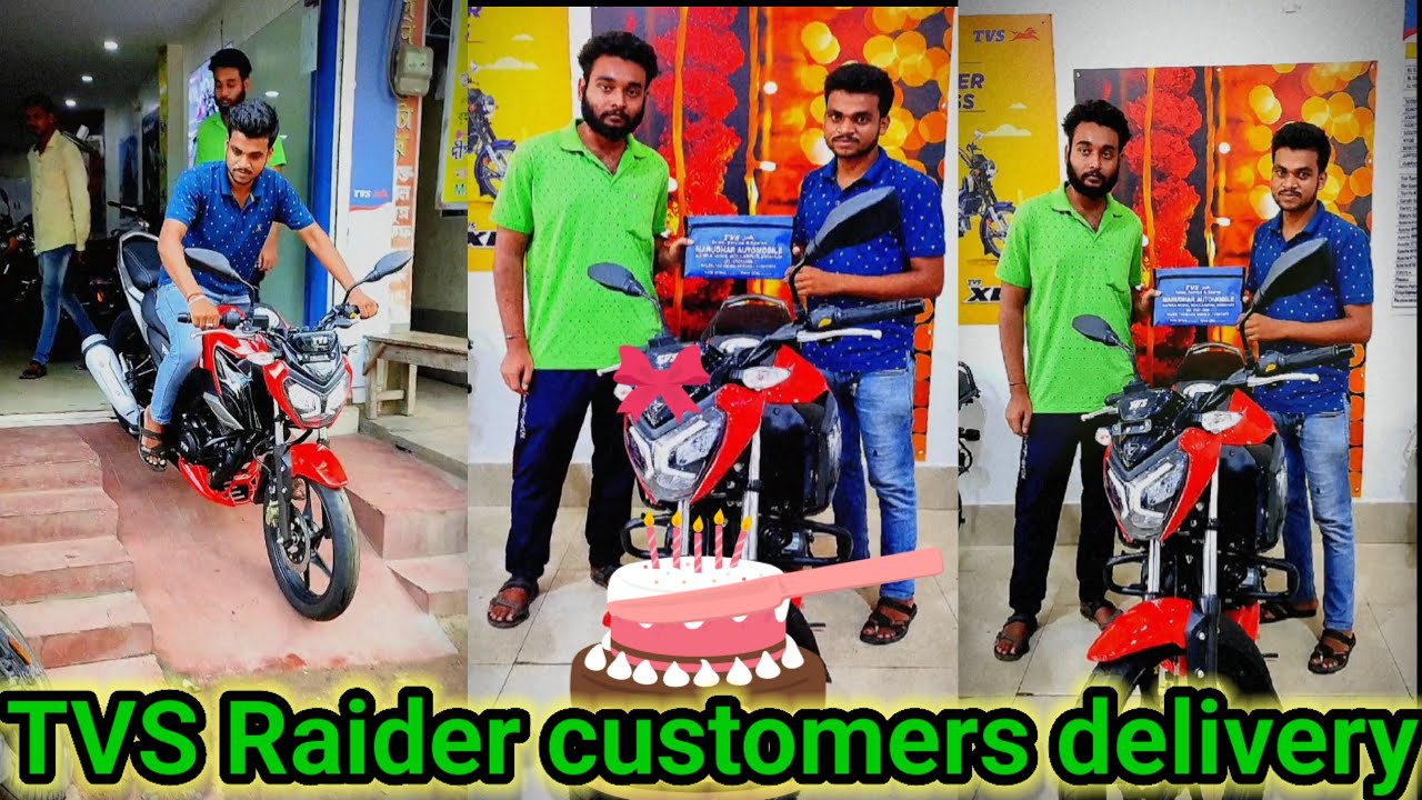 tvs raider 125cc delivery video || taking Delivery of TVS Raider 125 for Shafiq #shorts #tvs #raider