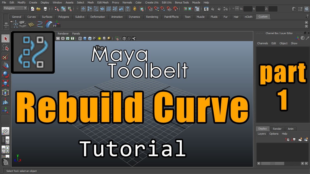 The Maya Toolbelt - Rebuild Curve - Part 1