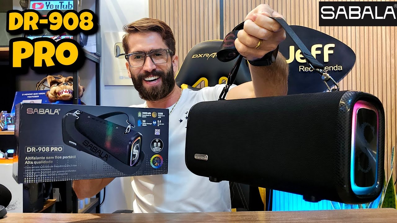 LANÇAMENTO! SABALA DR-908 PRO 120W: O que mudou nesta nova caixa de som? (Unboxing/ Analise)