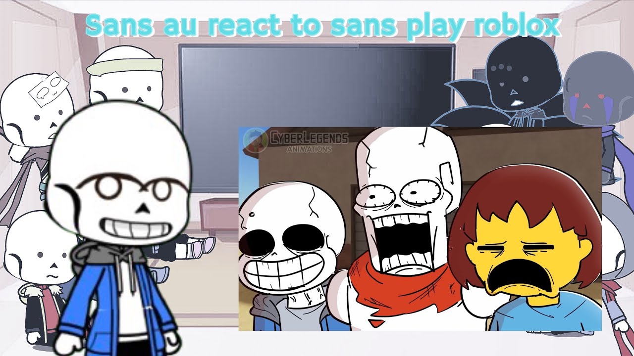 Sans au react to sans play roblox pt1