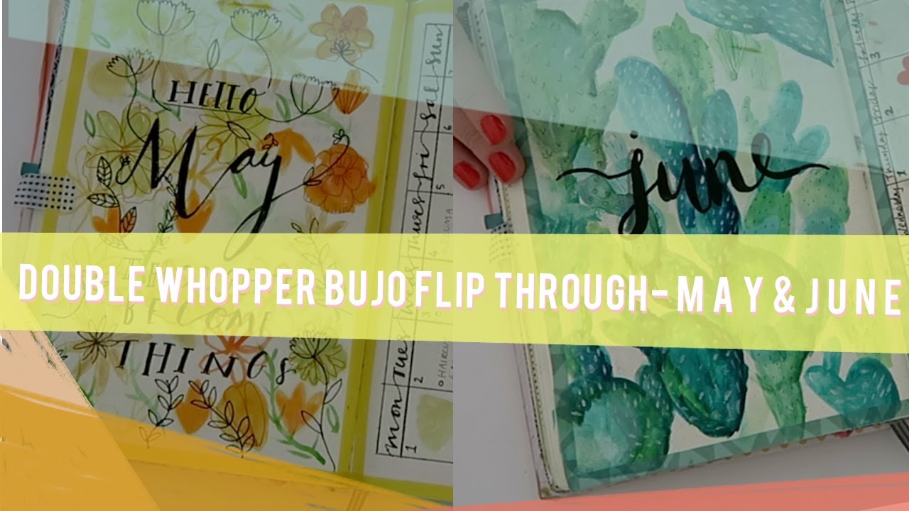 May & June bujo flip through guide