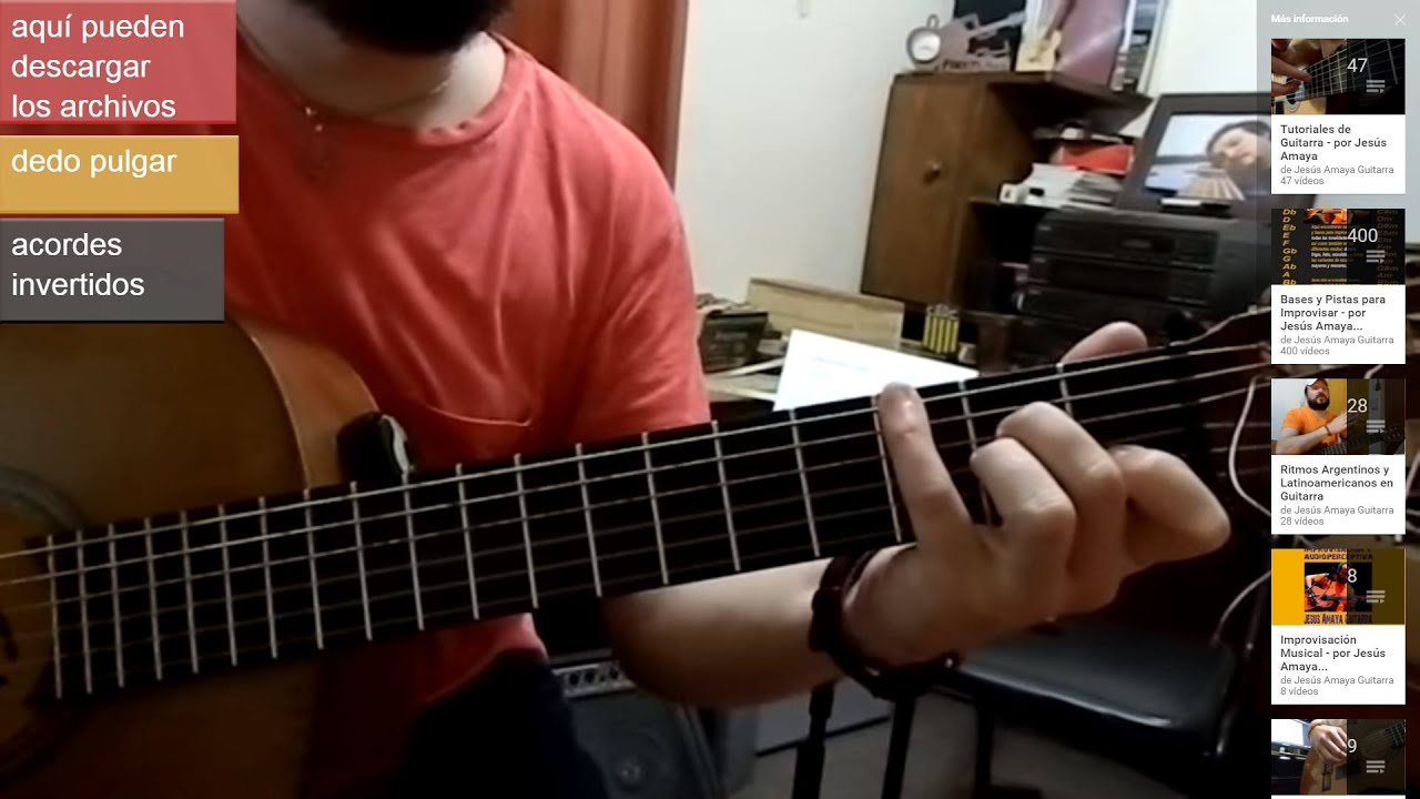 Tocar Bordoneos (tutorial 01) por Jesús Amaya...