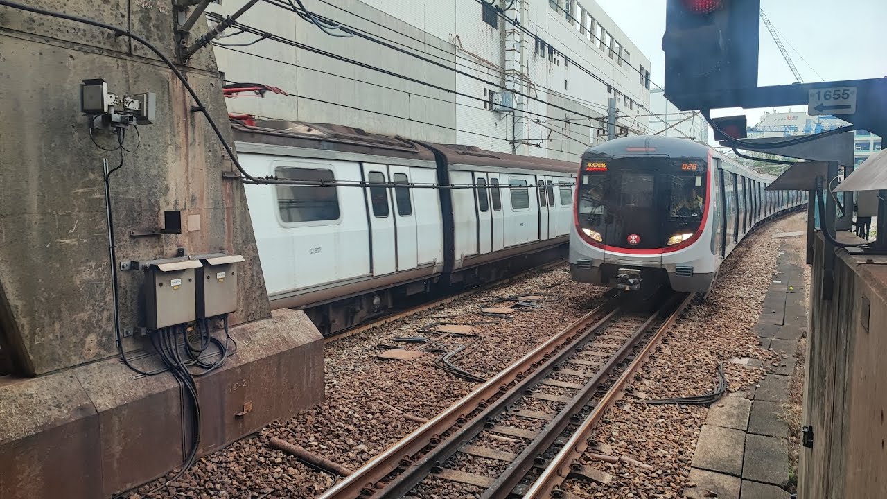 [Q train藍綫首航] Q train 港島綫首航情況