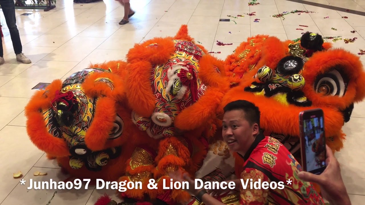 联成龙狮团 Lian Seng Lion Dance Cai Qing Performance at JCube 31 Jan 2020