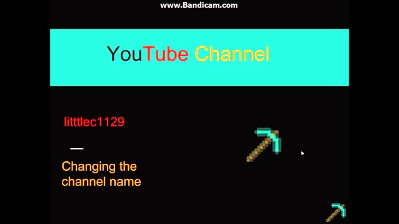 Changing My Channel Name