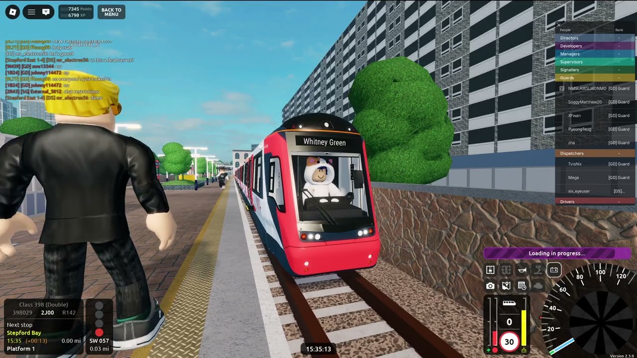 【SCR v2.3.0 Metro Tram Train】SCR R142 Stepford Bay → Whitney Green (Class 398/0 (Double)) Roblox