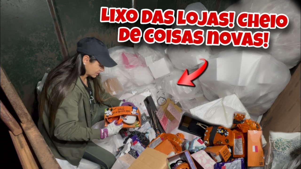 Lixo das lojas dos Estados Unidos! Cheio de coisas novas