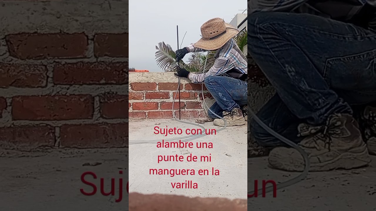 como pasar nivel con manguera, sin ayudante