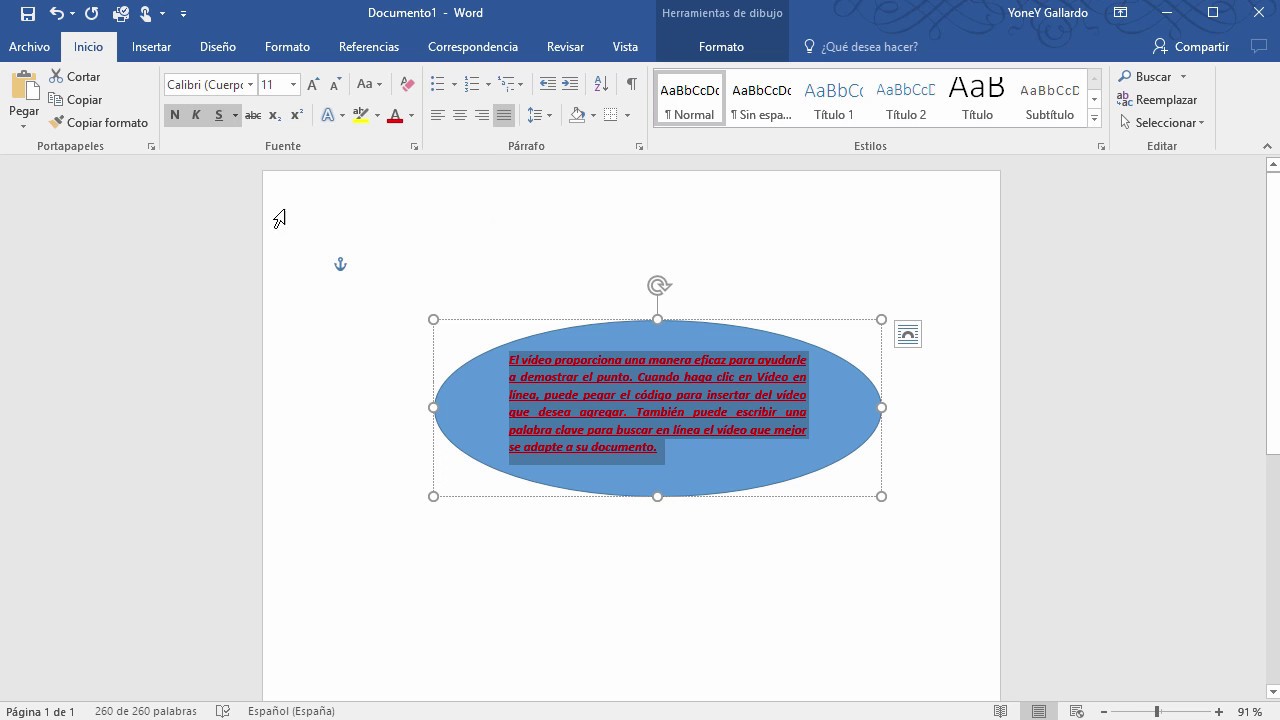 Manejo de Formas en Word