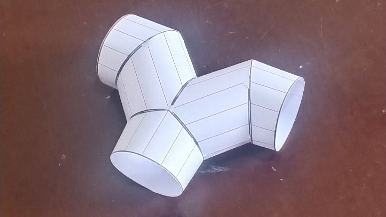 Round Duct Fitting layout/Round Y Pipe Layout/Spiral Duct Fitting