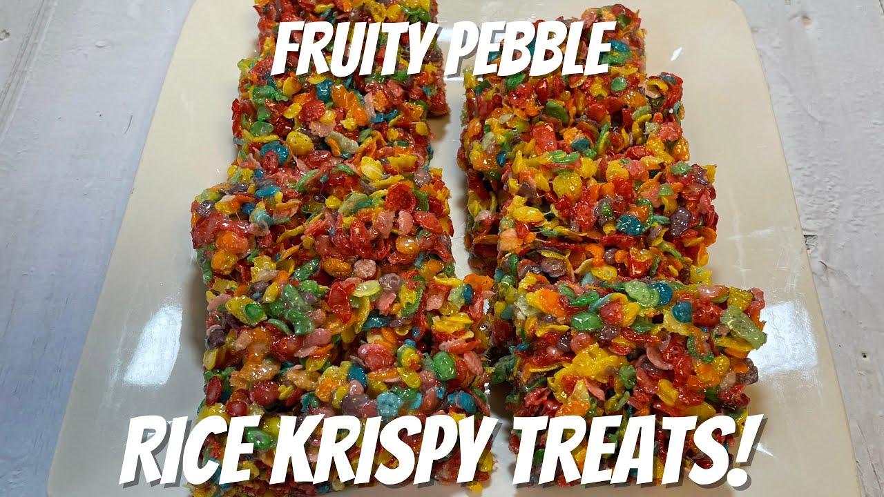The BEST Rice Krispy Treats | Fruity Pebble Rice Krispy Treats | Easy and Quick Recipe |