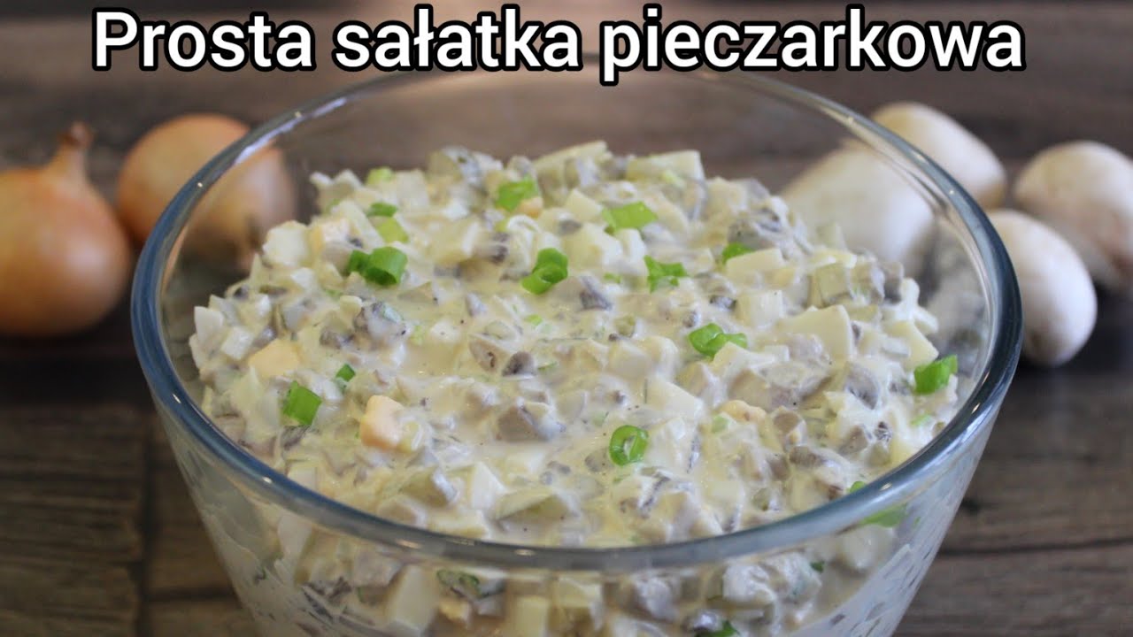 Prosta sałatka pieczarkowa, tania i szybka, zachwyca gości.