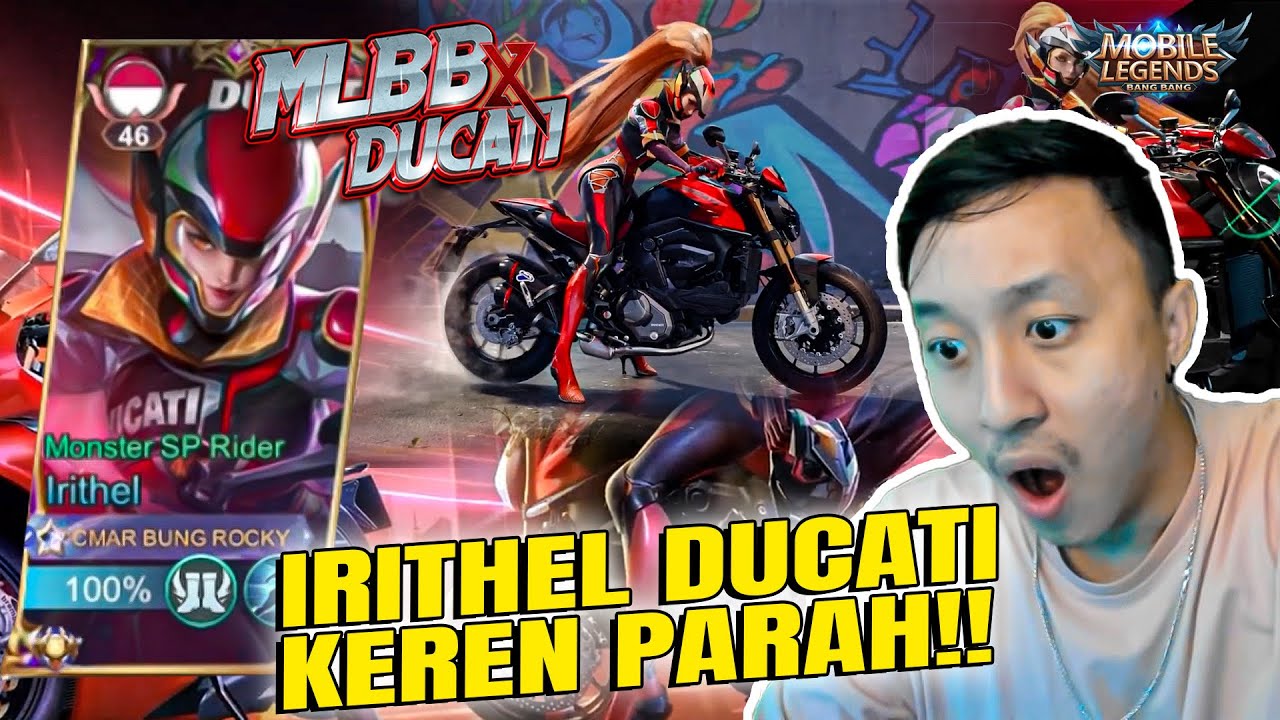 IRITHEL DUCATI!!! GILA KEREN PARAH INI MOBILE LEGEND X DUCATI!! REVIEW SKIN TERMUDAH!!