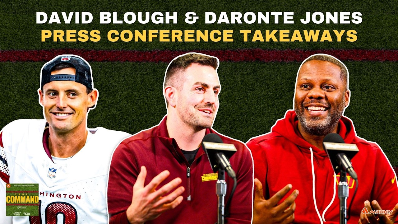 Commanders David Blough & Daronte Jones' Introductory Press Conference Takeaways | Take Command