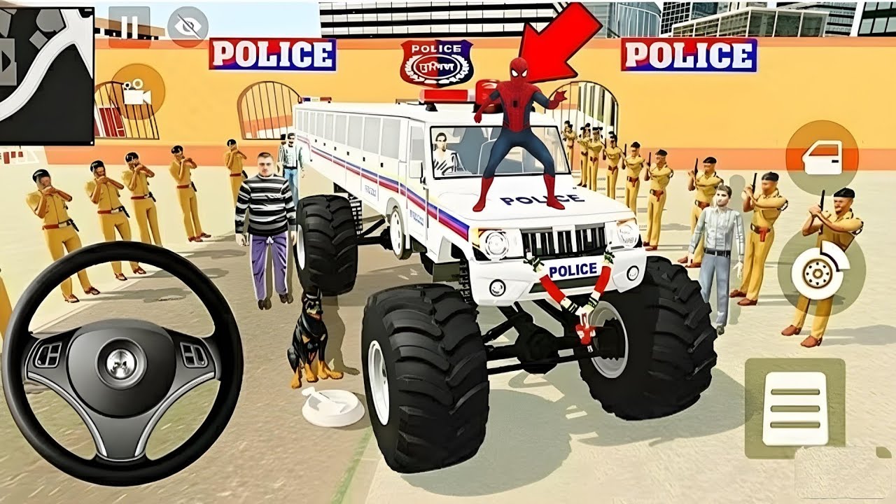 ☺Indian Thift Auto Simulator🤩Andriod Gameplay🥳Indian Showroom Purchase😜  Long PoliceCar & Bike🥳Game😍