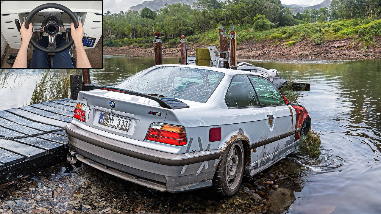 Abandoned BMW M3 E36 - Forza Horizon 5 (Steering Wheel + Shifter) Gameplay