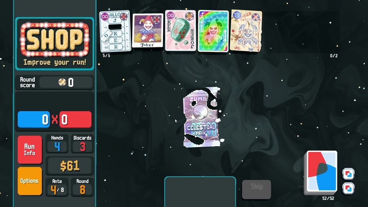 GOLD STAKE ANAGLYPH DECK IS EASY - BALATRO