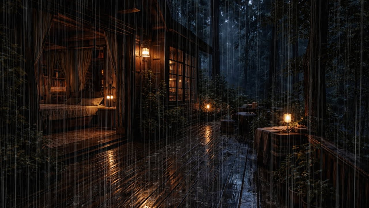 Heavy Rain with Thunder & Loud Storm Sounds Hours Nonstop for Deep Sleep | Relaxing Rain Ambience 15