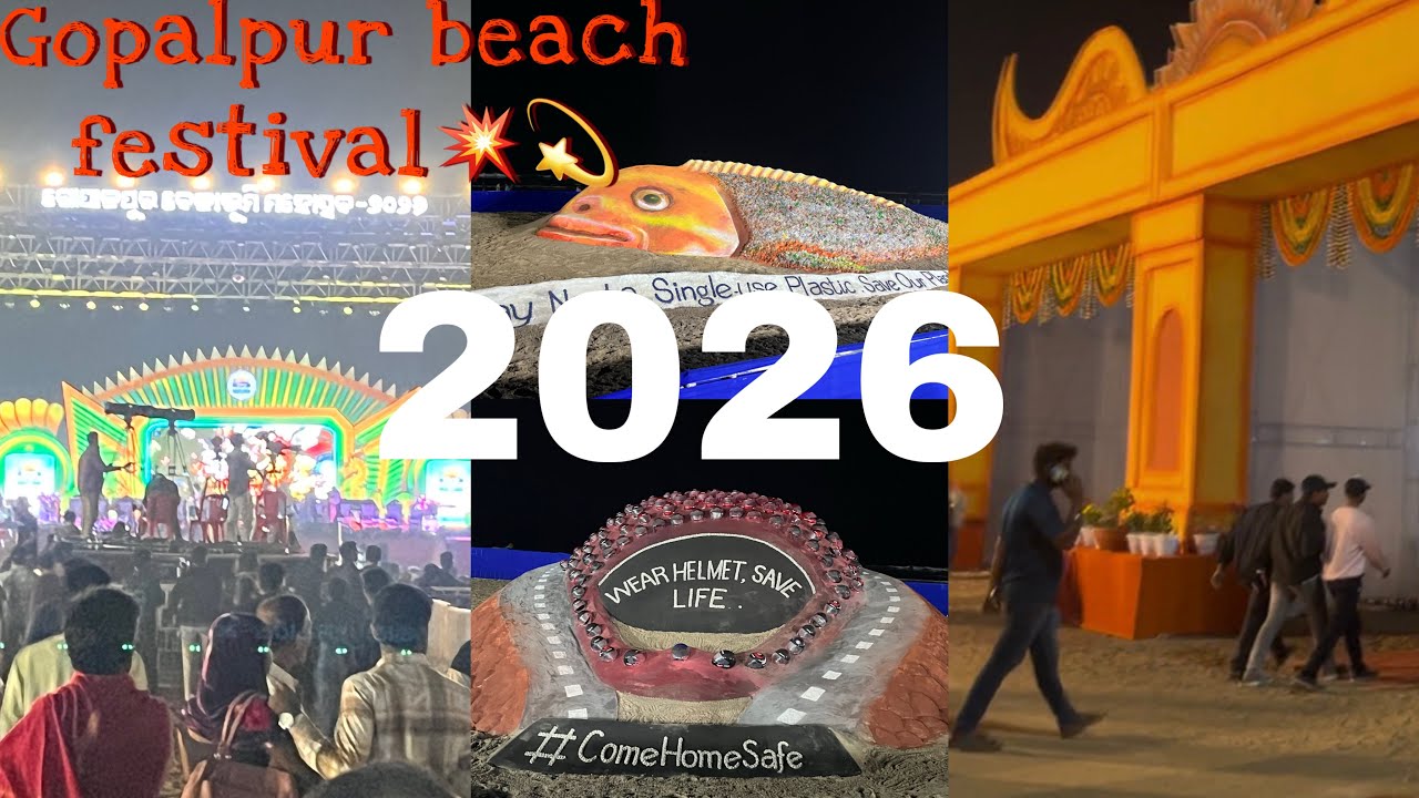 Gopalpur beach festival 🌟✨￼#youtube #volg #beachfashion #viral 