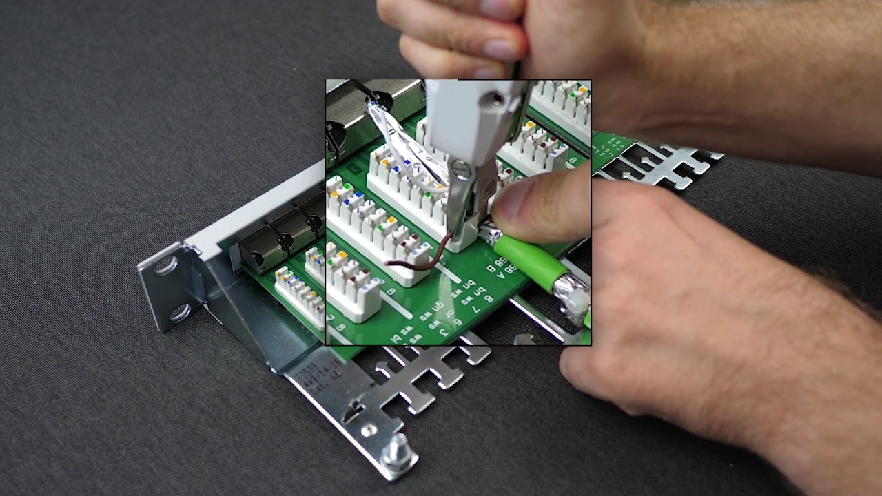 CobiCabling Patch panel termination with SFTP cable