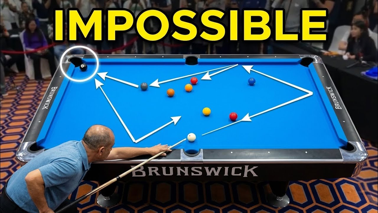 Эфрен Рейес доказывает, почему он &mdash; волшебник бильярда! #efrenreyes #billiards