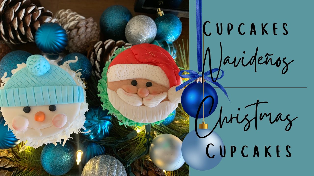 Cupcakes Navideños! FACIL!🎅☃️🌲(Christmas cupcakes)