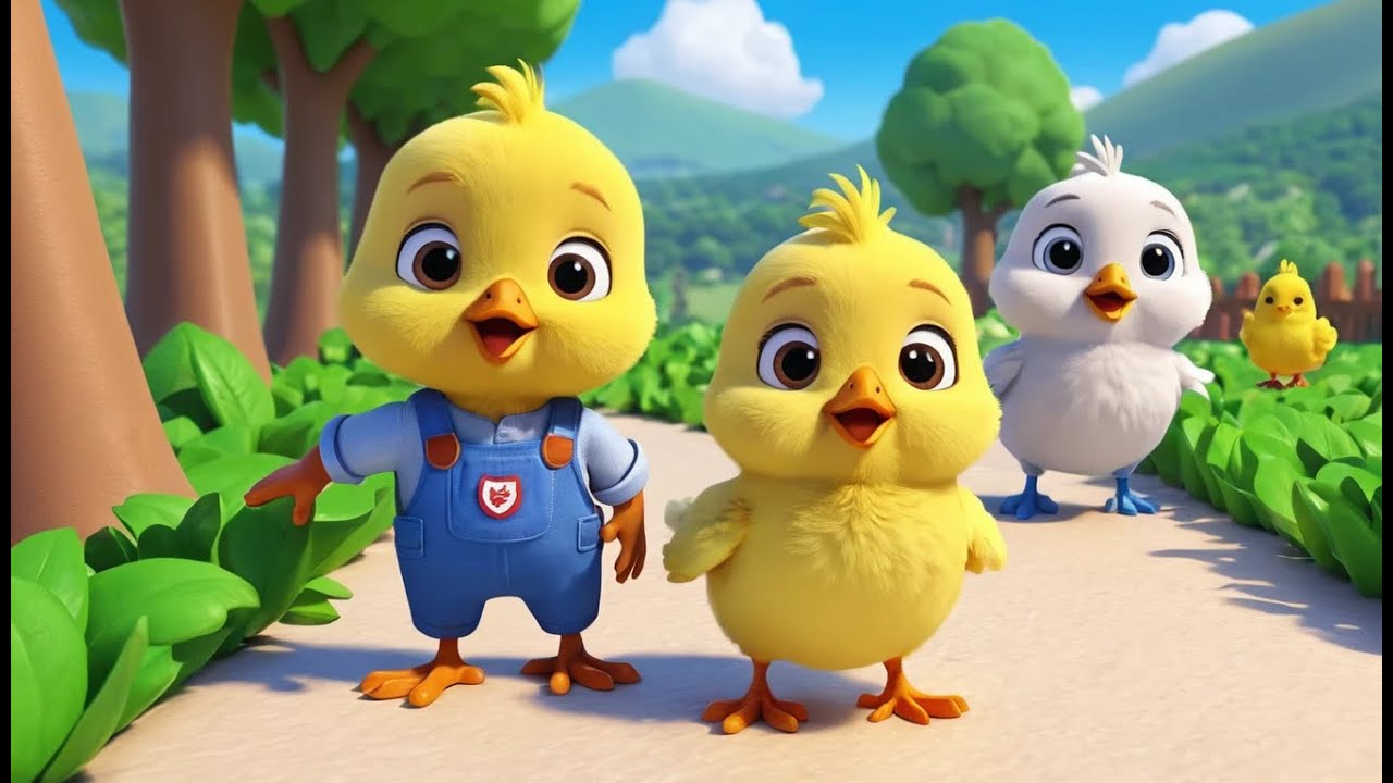 Three Little Chicks Become Rescue Heroes Adventure | Funny and Fun Kids Nursery Rhyme Animation