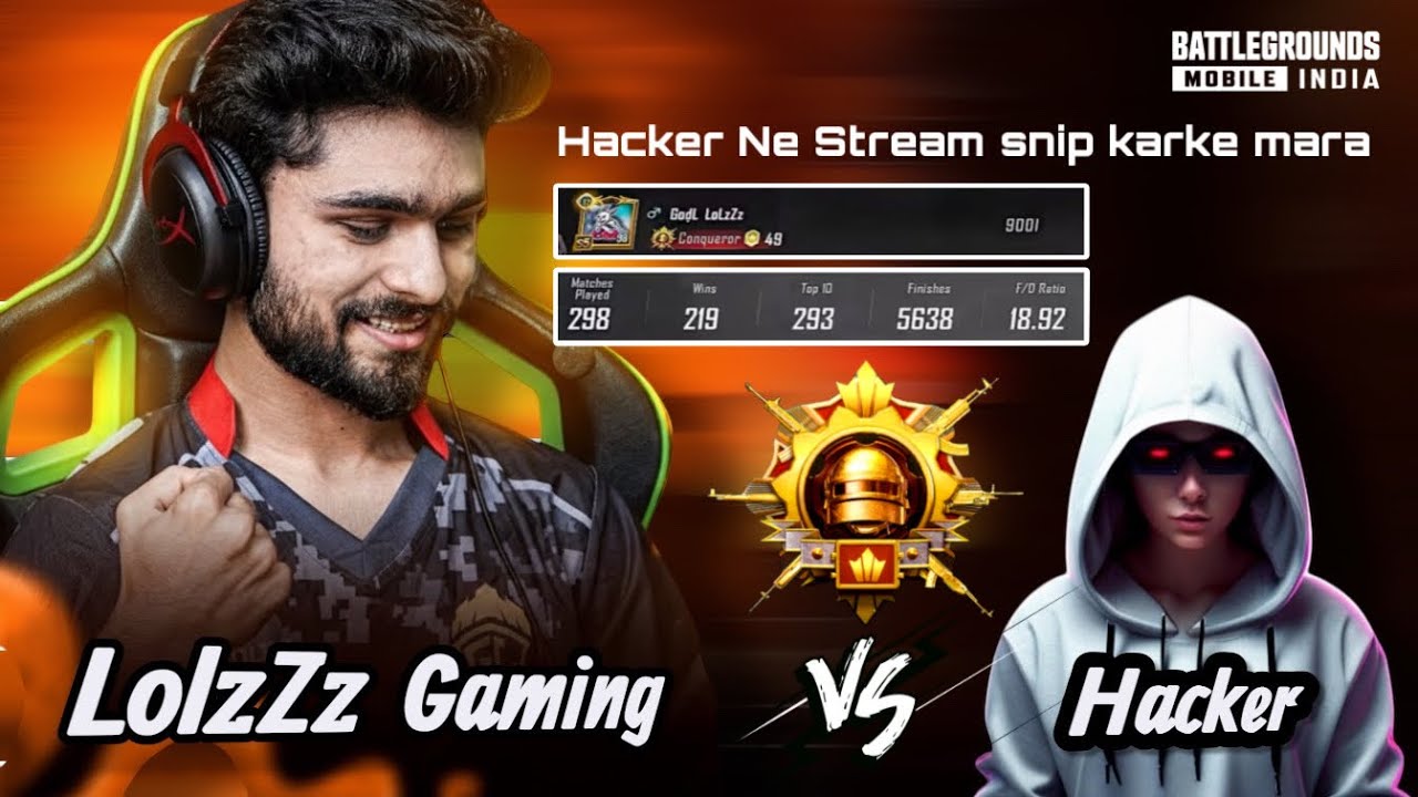 LolzZz V/S Hacker #gameplay #pubgmobile #bgmi BIG Fan lolzzz gaming / Dilse godlike 💛