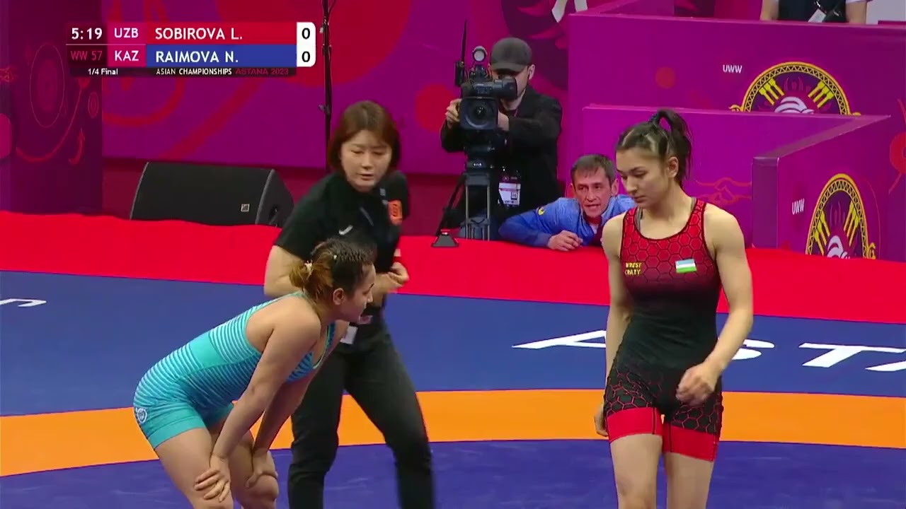Laylo Sobirova (UZB) vs Nilufar Raimova (KAZ) - Asian championship 2023