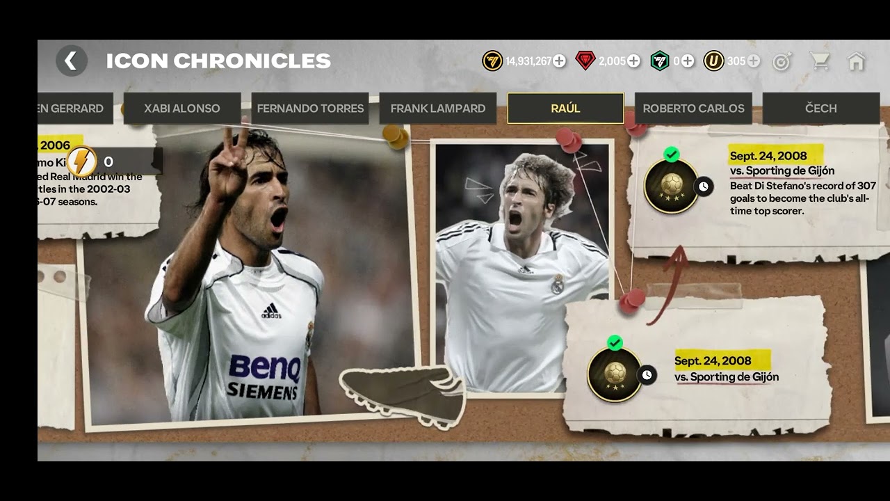 Raul icon chronicles chapter 3 #fcmobile #icons 