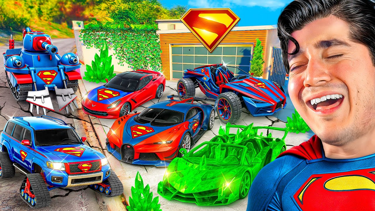Robando Coches MILLONARIOS de SUPERMAN en GTA 5 !! 🦸&zwj;♂️🚀💥