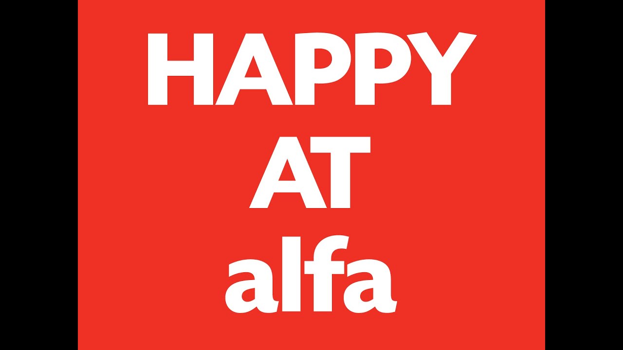 Happy at alfa