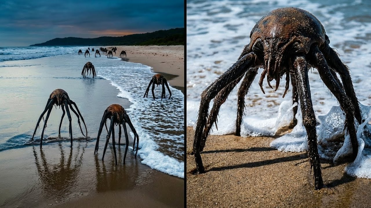 Sa caméra a filmé ces créatures sortant de l'océan, puis ceci s'est produit...