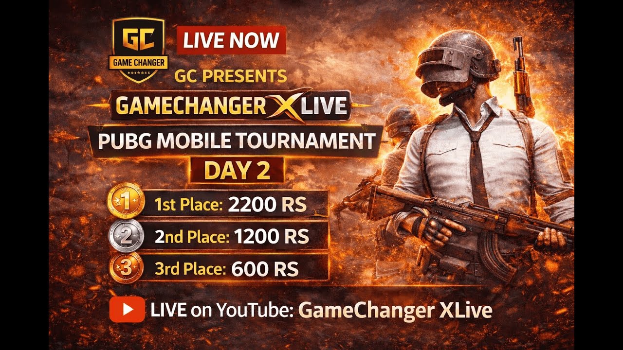 🔥 GameChanger XLive Presents PUBG Mobile Tournament – Day 2 🔥