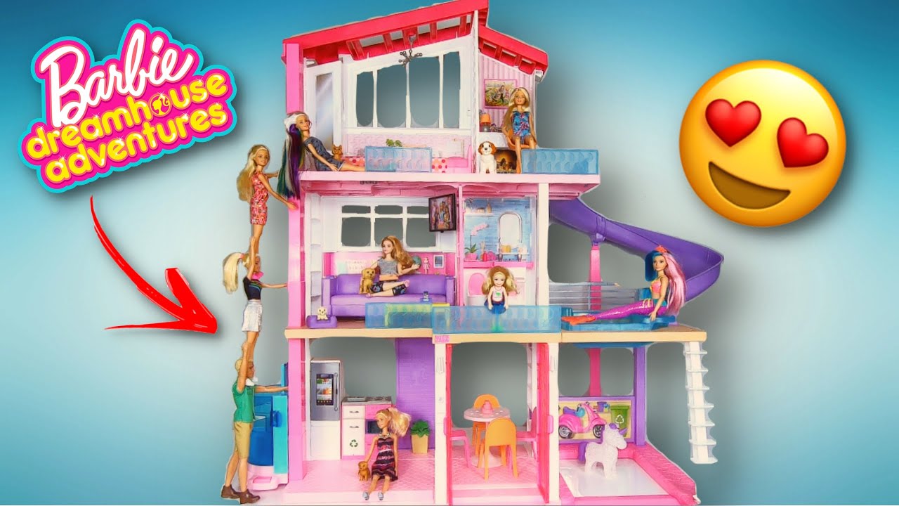 Casa da Barbie 3 andares | Trocamos a antiga casinha da Barbie por esta Mansão da Barbie